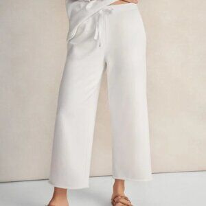 Organic Cotton lofty terry wide leg pants